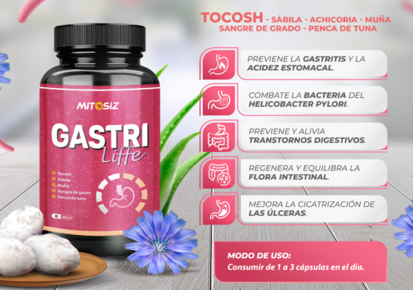 GASTRI LIFFE 90 Capsulas - Imagen 2